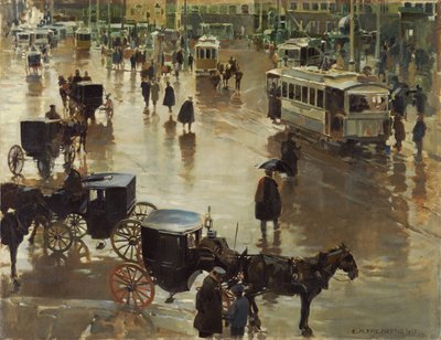 La Puerta del Sol, Madrid by Enrique Martinez Cubells y Ruiz