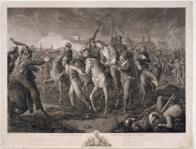 Death of General Aleksey Melissino on 26 August 1813 by Ephraim Gottlieb Krüger