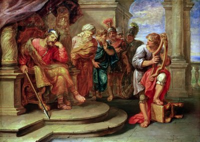 Saul Listening to David Playing the Harp by Erasmus Quellinus II