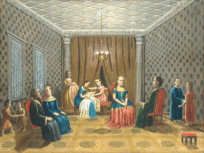 Egyptian Scene Possibly Moses and Zipporah by Erastus Salisbury Field