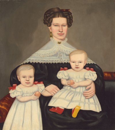 Mrs. Paul Smith Palmer and Her Twins by Erastus Salisbury Field