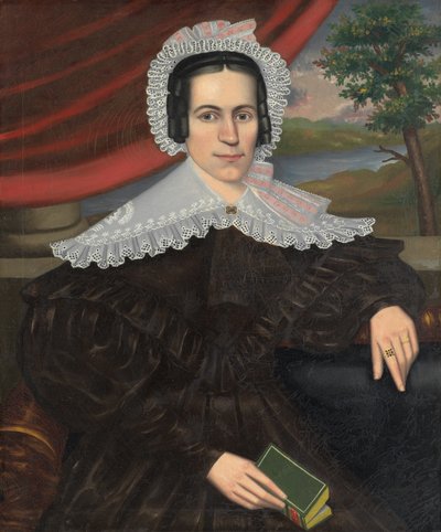 Woman with a Green Book by Erastus Salisbury Field