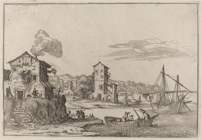 Rustic Seaport by Ercole Bazicaluva