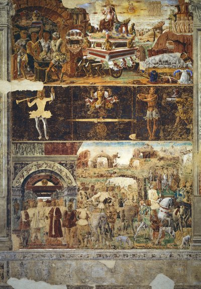 The Month of September: The Triumph of Vulcan and the Sign of Libra, from the Room of the Months, 1467-70 by Ercole de Roberti