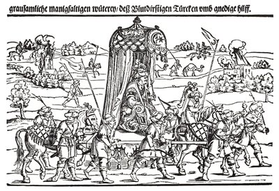 Fragment of a broadside on the Turkish invasion of Hungary by Erhard Schon