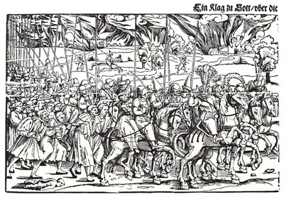Fragment of a Broadside on the Turkish Invasion of Hungary by Erhard Schon