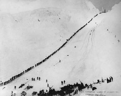 Packers Ascending the Summit of Chilkoot Pass, from 