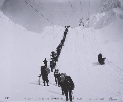 The Last Climb to the Summit of Chilcoot Pass on the Canada-US Border by Eric A. Hegg