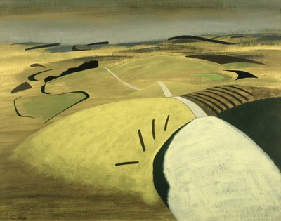 Road Over the Downs, 1983 by Eric Contemporary Artist Hains