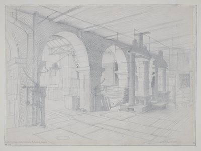 A Packing Shop, Bradford by Eric Gill