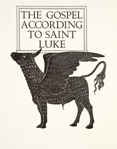 The Black Calf of St. Luke by Eric Gill