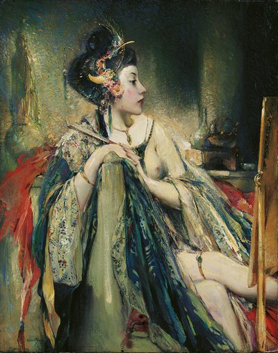 An Exotic Woman at her Toilette by Eric Pape