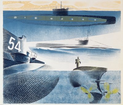 Different Aspects of Submarines by Eric Ravilious