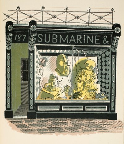 Diving Shop, illustration from 