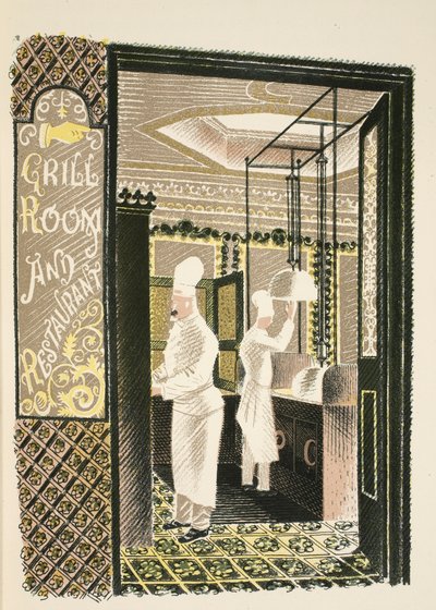 Restaurant and Grill Room by Eric Ravilious