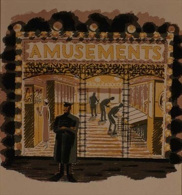 The Amusement Arcade by Eric Ravilious