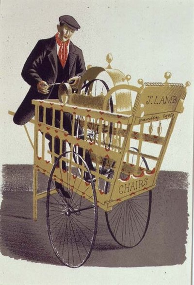 The Knife Grinder (printed by the Curwen Press, from 