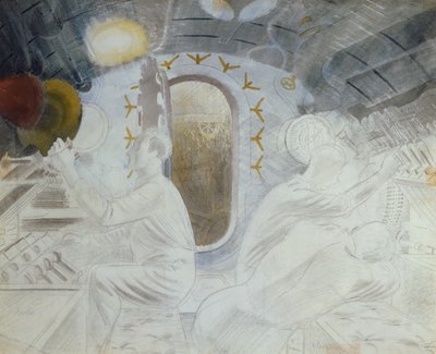 Working Controls when Submerged, c.1940 by Eric Ravilious