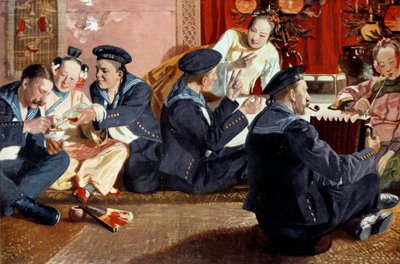 Sailors in a Chinese House by Erich Eltze