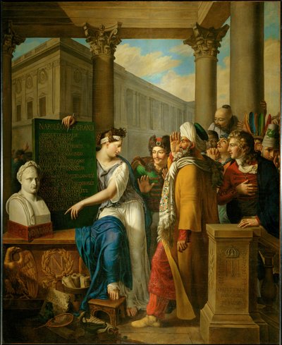 Allegory to the Glory of Napoleon I. The Muse Clio Shows by Erich Lessing