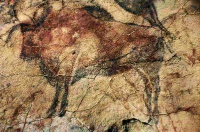 Bison. Cave Painting from Altamira, Santander, Spain by Erich Lessing