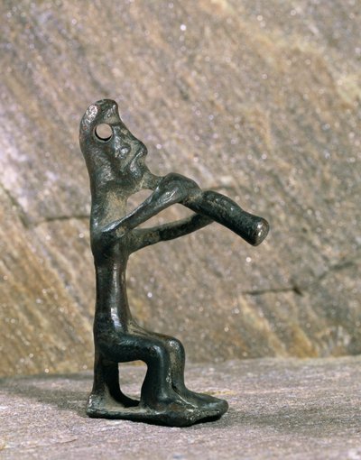 Flute Player. Bronze Figure from Byblos, Lebanon by Erich Lessing