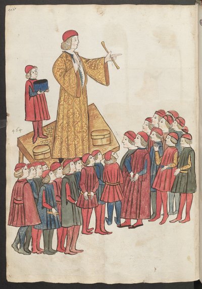 A Quack Doctor Stands on a Table and Praises His Miraculous Medicines by Erich Lessing