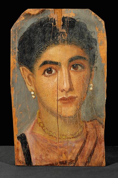Portrait of a Young Woman from the Fayum Cemetery by Erich Lessing