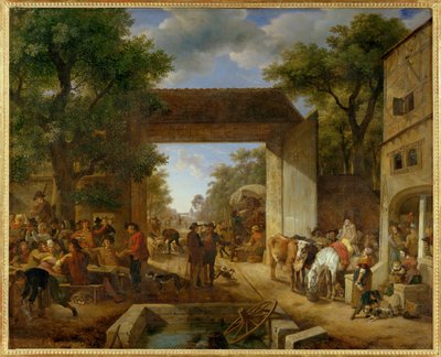 A Fair at the Door of an Inn by Erich Lessing