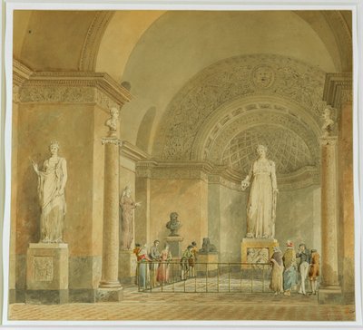 View of the Melpomene Room at the Louvre Museum by Erich Lessing