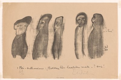 Five Figures on Labor Day by Erich Wichmann (signed by artist)