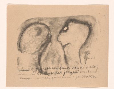 Two Abstracted Figures (Idealists II and Further Annotations) by Erich Wichmann