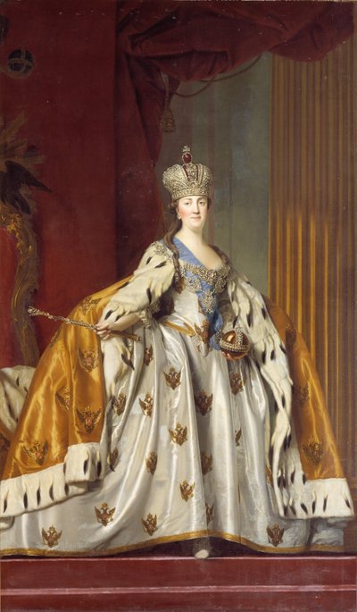 Portrait of Empress Catherine II in Her Coronation Robes by Erichsen