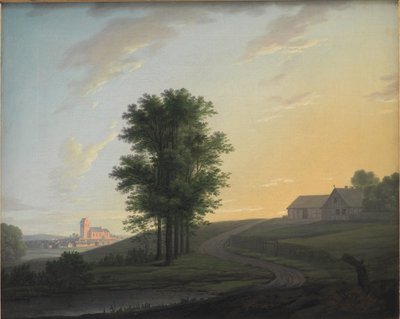 Evening Landscape near Gentofte, North of Copenhagen by Erik Pauelsen