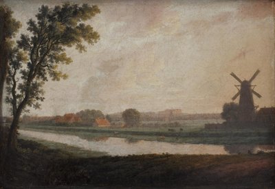 Landscape outside Copenhagen with Frederiksberg Church and Palace in the Distance by Erik Pauelsen