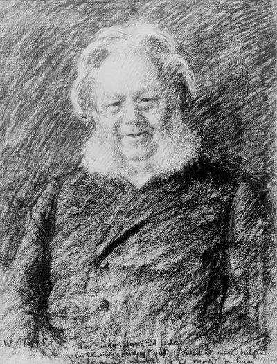 Henrik Ibsen by Erik Theodor Werenskiold
