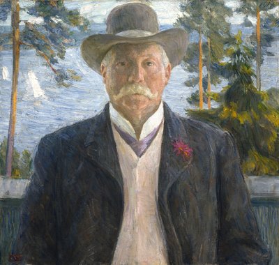 Portrait of the Composer Thorvald Lammers 1841-1922, 1906 by Erik Theodor Werenskiold