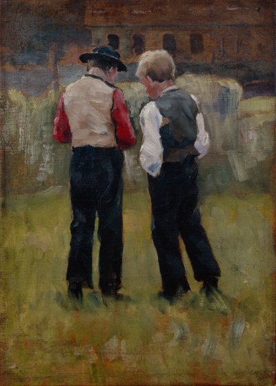 Two boys by Erik Theodor Werenskiold