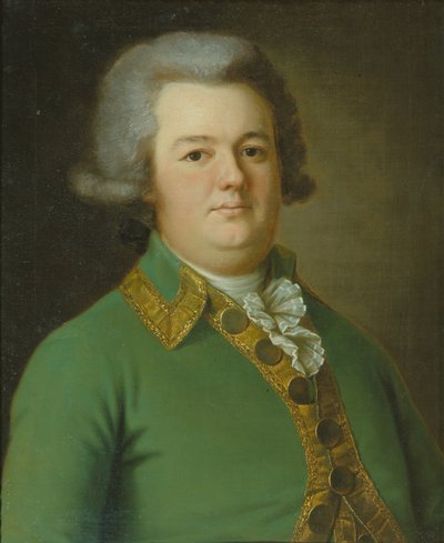 Portrait of Vasily Ivanovich Likhachev, 1791 by Ermolay Dementyevich Kamezhenkov
