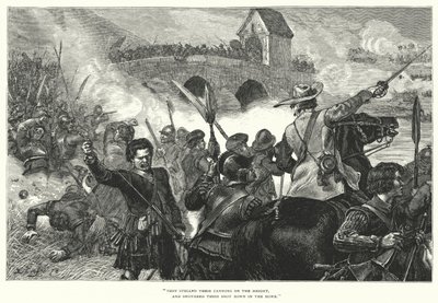 The Battle Of Bothwell Bridge (engraving) by Ernest (after) Crofts