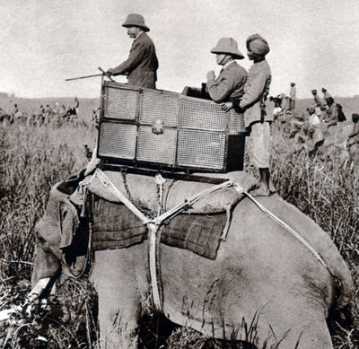 George V Hunting in Nepal (1911) by Ernest Brooks