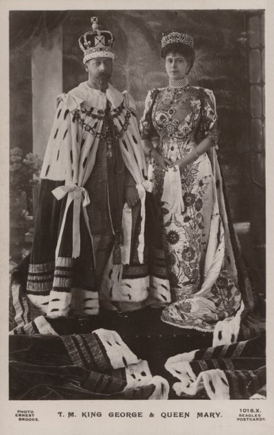 King George V and Queen Mary by Ernest Brooks