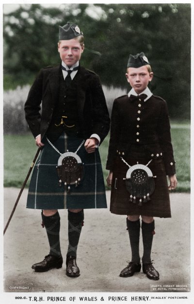 The Prince of Wales and Prince Henry by Ernest Brooks