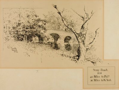Brook Bridge by Ernest C. Peixotto