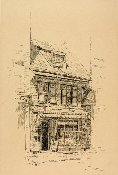 House Where First American Flag Was Made by Ernest C. Peixotto