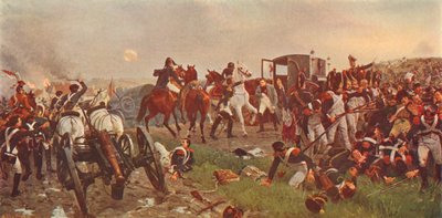 On the Evening of the Battle of Waterloo by Ernest Crofts