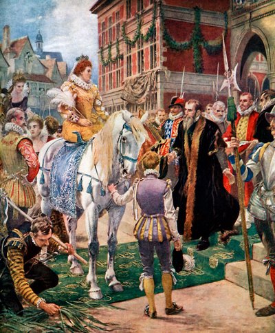 Queen Elizabeth Opening the Royal Exchange in 1570 by Ernest Crofts