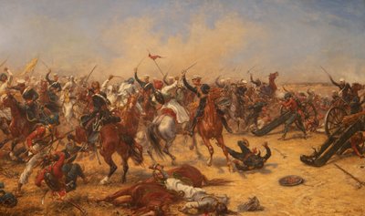 The Battle Of Moodkee 18th December 1845 by Ernest Crofts