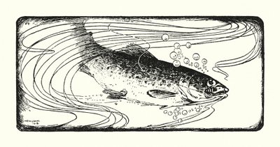 Salmon Hooked by Ernest Edward Briggs