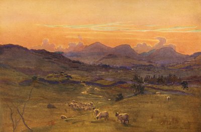 The Valley of the Ken, evening by Ernest Edward Briggs